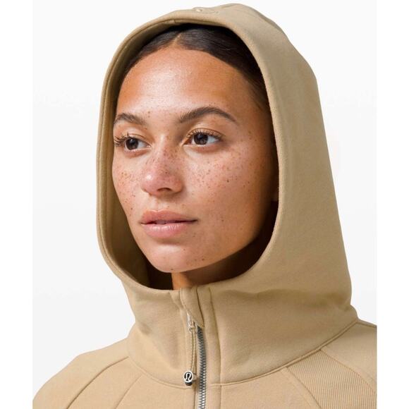 Lululemon Scuba Oversized 1/2 Half Zip Hoodie hooded sweatshirt Trench Tan - Picture 5 of 10